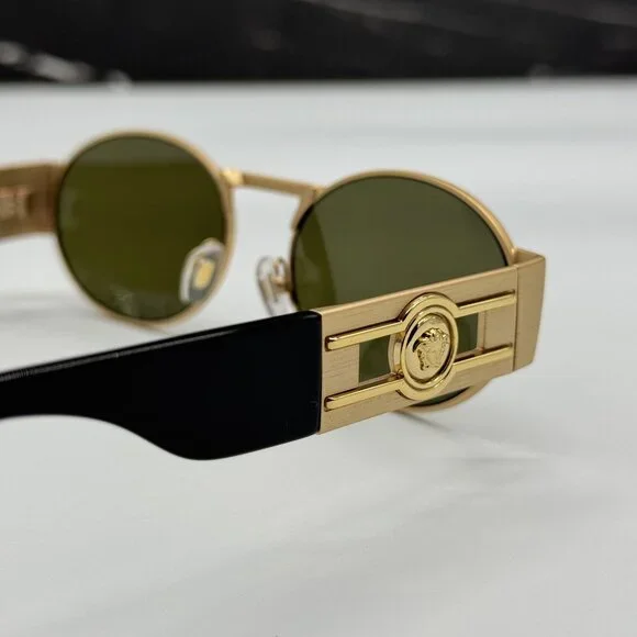 NEW VERSACE SUNGLASSES VE2264 10025A GOLD WOMEN EYEWEAR VE2264 1002/5A NEW VERSACE VE2264 10025A GOLD WOMEN SUNGLASSES VE2264 1002/5A main image 3